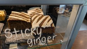 Ginger cake at Minstrels Gallery Tearoom in Hawkshead