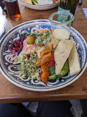Vegan bowl, 26 July 2022 at Kafe Kruse in Helsingoer