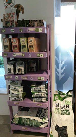 Dog food at Gaya Veggie Market in Lisbon