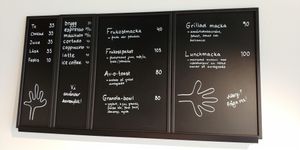 Menu at Slow Hands in Hagersten