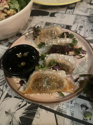 Shiitake mushroom gyoza   at Yamu Yamu in Worthing