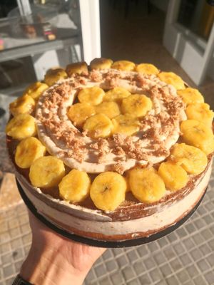 Plátano flambeado sin azúcar at Bocagua in Mallorca