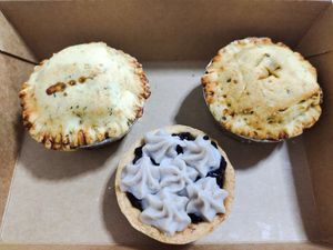 Mini pies and tart at Lilac Oak in Central Singapore