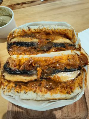 Portabello mushroom sandwich at Lilac Oak in Central Singapore