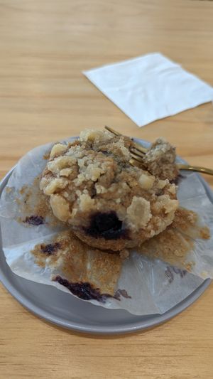 Blueberry muffins at Lilac Oak in Central Singapore