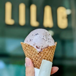 Pulut Hitam Gelato at Lilac Oak in Central Singapore
