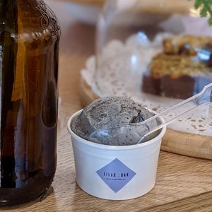 Black Sesame Gelato at Lilac Oak in Central Singapore