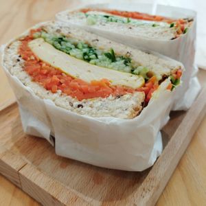 Simple Tofu Sandwich  at Lilac Oak in Central Singapore