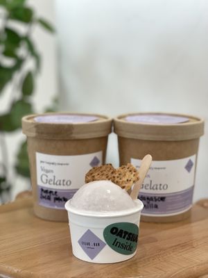 Vegan ice cream  at Lilac Oak in Central Singapore