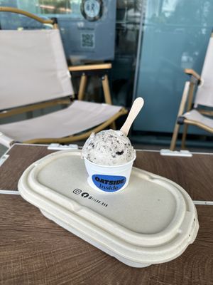 Cookies and cream gelatoo  at Lilac Oak in Central Singapore