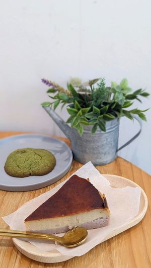 Vegan Taro Basque Cheezecake, Matcha Mochi Cookie  at Lilac Oak in Central Singapore