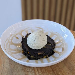 Gluten-Free Special - Zucchini Buckwheat Pancakes with Vegan Ricotta Cheese at Lilac Oak in Central Singapore