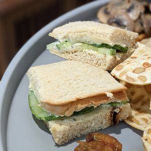 Vegan Classic Cucumber Finger Sandwich - High Tea Collab with Radeau Vegan 9 June 2024 at Lilac Oak in Central Singapore