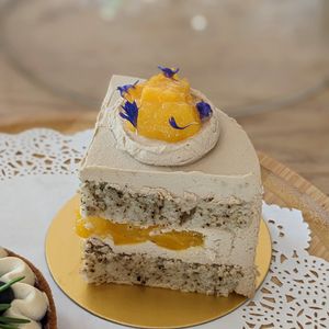Earl Grey Mango Cake - Pop-Up by Radeau Vegan 9 June 2024 at Lilac Oak in Central Singapore