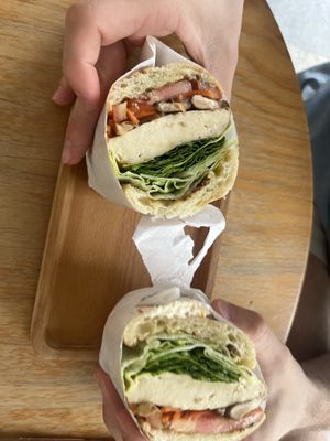 Mushroom sandwich   at Lilac Oak in Central Singapore