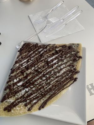 Crepe  at Vincis Heladería in Barcelona