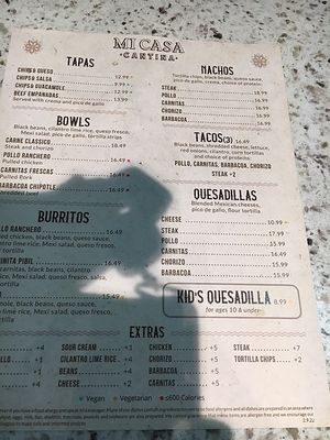 Only vegan options are chips and salsa and guacamole at JFK - Mi Casa Cantina - T4 in Jamaica