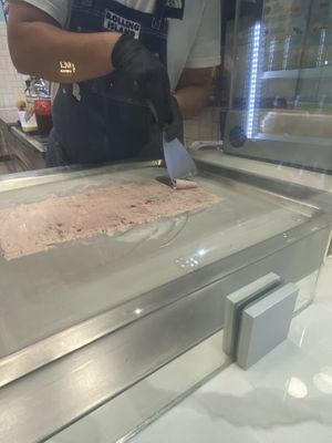 Coconut strawberry & Oreo flavour   at Rolling Island in Lefkada