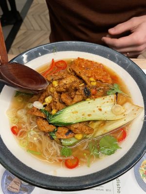  “Chicken” noodles  at Wagamama in Cannock