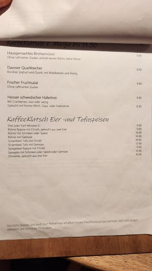  at Kaffee Klatsch in Chur