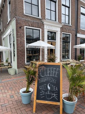 Outside  at Koffiebar Knus in Dokkum