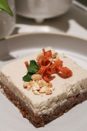 carrot cake at Mood in Tequesta