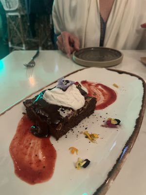 Brownie - sadly wouldn't recommend. Opt for a cheesecake instead imo  at Mood in Tequesta