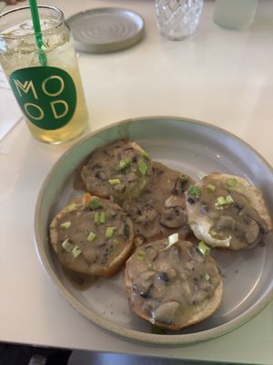 Biscuits & gravy - brunch menu   at Mood in Tequesta