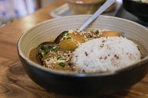 紅燒肉末坪輋有心機「芋頭味」冬瓜飯 at Black Window - 黑窗里 in Kowloon