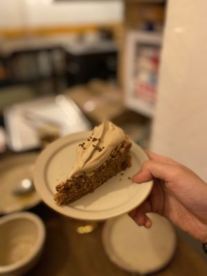 The coffee walnut cake #Veganuary at Black Window - 黑窗里 in Kowloon