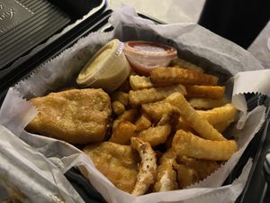 Seafood combination  at Vegans Are Us in Atlantic City