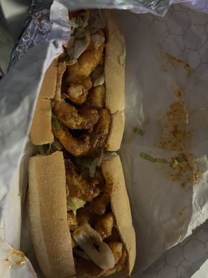Shrimp Po Boy sandwich  at Vegans Are Us in Atlantic City