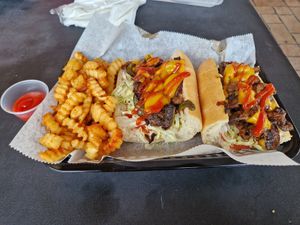 Mushroom Cheesesteak at Vegans Are Us in Atlantic City