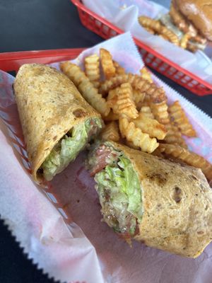 Chicken caesar wrap  at Vegans Are Us in Atlantic City