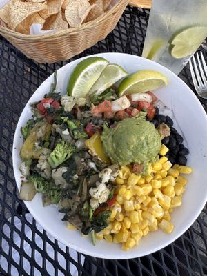 Cauliflower bowl without chipotle sauce  at Mexicali Rose in Wisconsin Dells