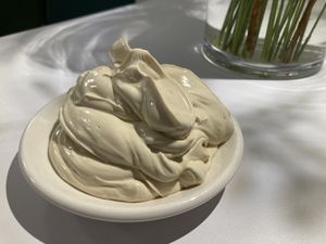 Vegan creme fraiche at Pinch Brunch Bar in Seoul