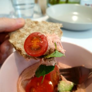 use that flatbread! at Pinch Brunch Bar in Seoul