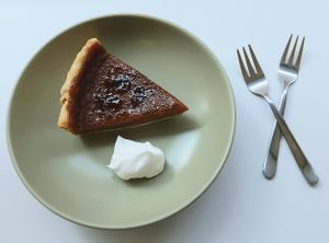 Pumpkin pie at Pinch Brunch Bar in Seoul