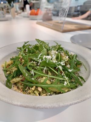 Arugula pesto at Pinch Brunch Bar in Seoul