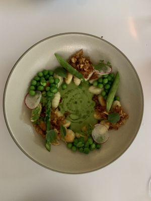 Asparagus bowl  at Pinch Brunch Bar in Seoul