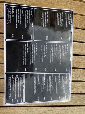 Speisekarte  at Yame in Cologne