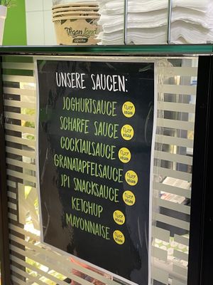 Sauces   at Veganland - Keupstrasse in Cologne