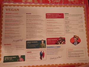 Lupo Lounge vegan menu at Lounges - Lupo Lounge in Wolverhampton