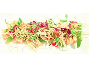 Beautiful salt and pepper tofu last night at The Victoria and Albert.... The menu is vegan heavy and full of choice. ALL the desserts are vegan! 😍 at Victoria & Albert Inn in Whitley Bay