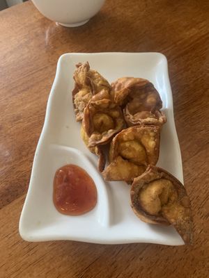 Wontons - beautifully flavoured! at Loving Hut in Richmond