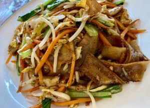 Out of this work delicious! at Loving Hut in Richmond