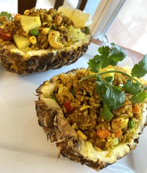 How’s that for presentation! Pretty tasty too at Loving Hut in Richmond