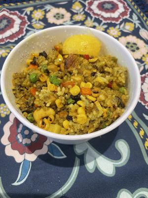 Pineapple fried rice   at Loving Hut in Richmond