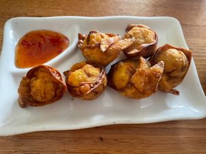 Wonton  at Loving Hut in Richmond