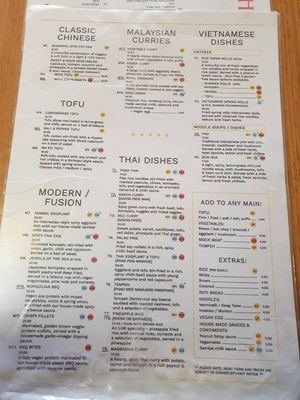 Menu Nov 2024 at Loving Hut in Richmond